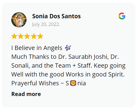 The Vein Center Google Review Sonia Dos Santos