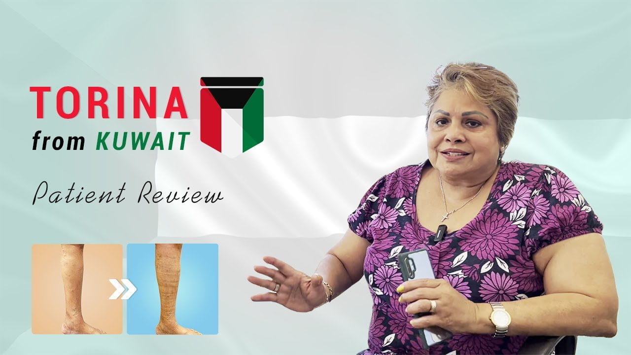 Torina From Kuwait Varicose Veins Patient Review in English at The Vein Center